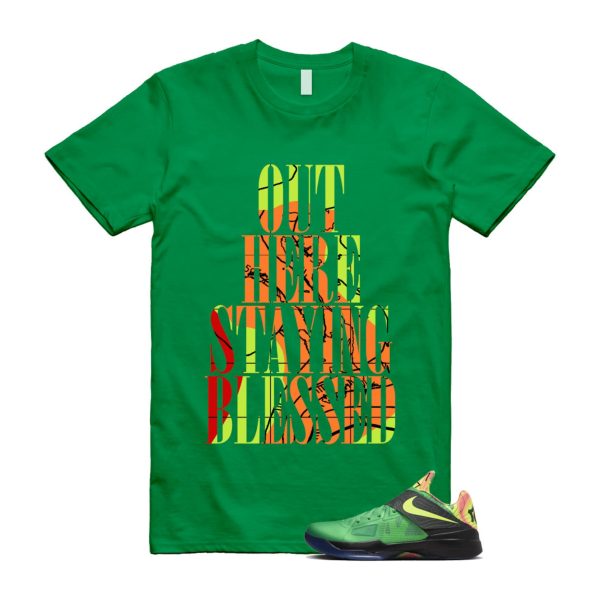 Weatherman 4 KD Lush Green Volt Black Team Orange T Shirt Match STAYBLS Jezsport.com