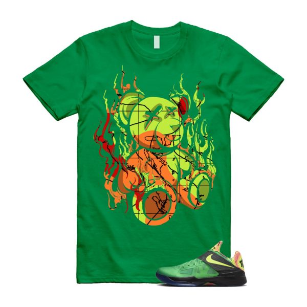 Weatherman 4 KD Lush Green Volt Black Team Orange T Shirt Match LIT Jezsport.com