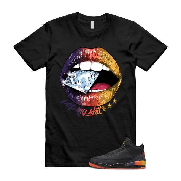 3 J Balvin Rio Black Solar Flare Total Crimson Abyss T Shirt Match POP Jezsport.com