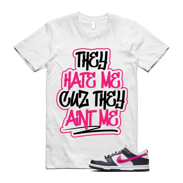 Dunk Obsidian Fierce Pink White Low GS T Shirt Match AINT ME Jezsport.com