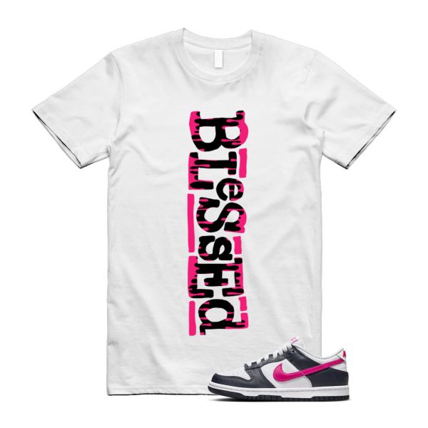 Dunk Obsidian Fierce Pink White Low GS T Shirt Match B2 Jezsport.com