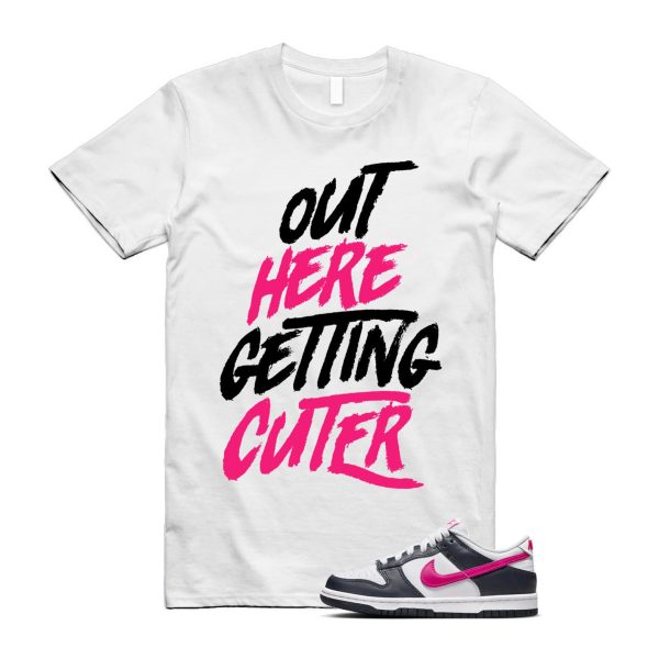 Dunk Obsidian Fierce Pink White Low GS T Shirt Match CUTER Jezsport.com