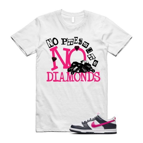 Dunk Obsidian Fierce Pink White Low GS T Shirt Match DIAMOND Jezsport.com