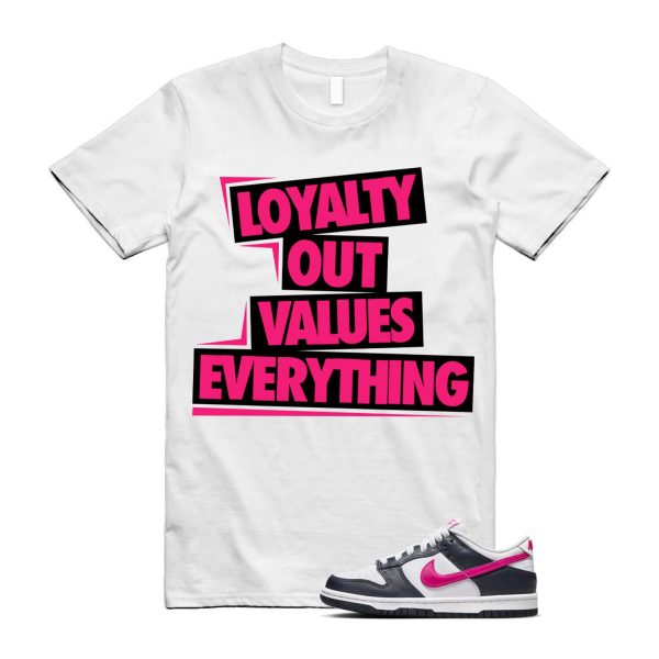 Dunk Obsidian Fierce Pink White Low GS T Shirt Match LOVE Jezsport.com