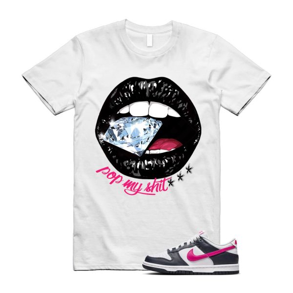 Dunk Obsidian Fierce Pink White Low GS T Shirt Match POP Jezsport.com