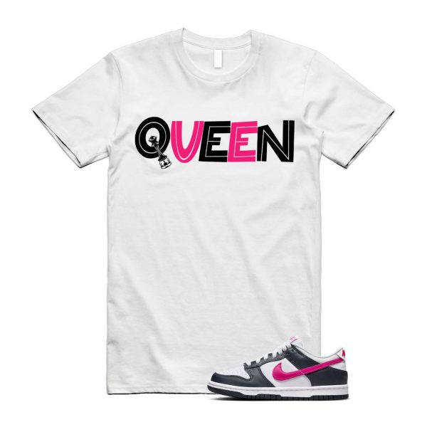 Dunk Obsidian Fierce Pink White Low GS T Shirt Match QUEEN Jezsport.com