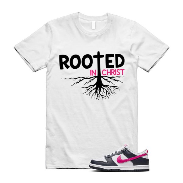 Dunk Obsidian Fierce Pink White Low GS T Shirt Match ROOTED Jezsport.com