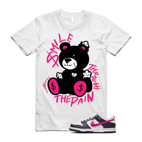 Dunk Obsidian Fierce Pink White Low GS T Shirt Match SM2 Jezsport.com