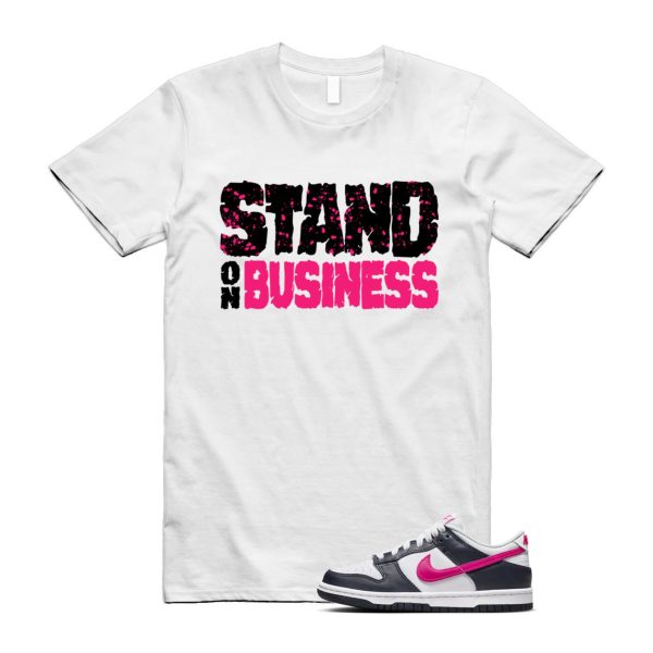 Dunk Obsidian Fierce Pink White Low GS T Shirt Match SOB Jezsport.com