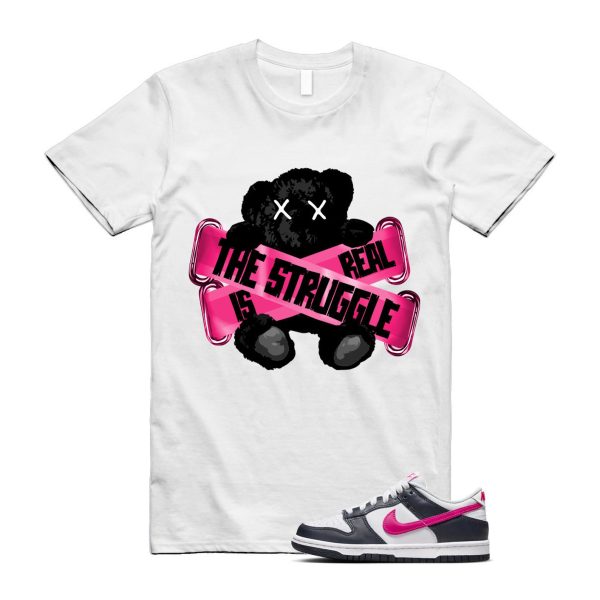 Dunk Obsidian Fierce Pink White Low GS T Shirt Match TSIR Jezsport.com