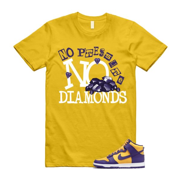 Dunk Lakers University Gold Court Purple High White T Shirt Match DIAMOND Jezsport.com