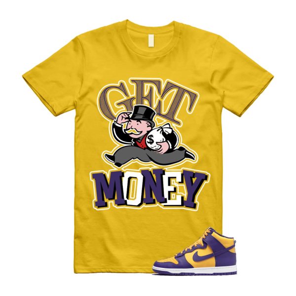 Dunk Lakers University Gold Court Purple High White T Shirt Match GM Jezsport.com