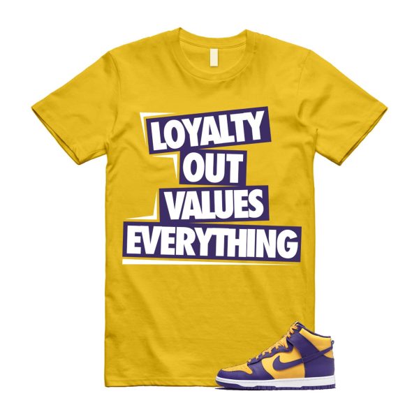 Dunk Lakers University Gold Court Purple High White T Shirt Match LOVE Jezsport.com