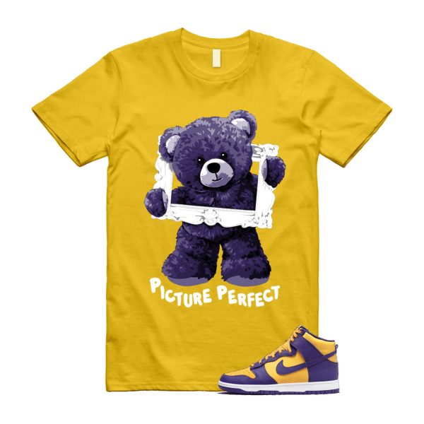 Dunk Lakers University Gold Court Purple High White T Shirt Match PIC Jezsport.com