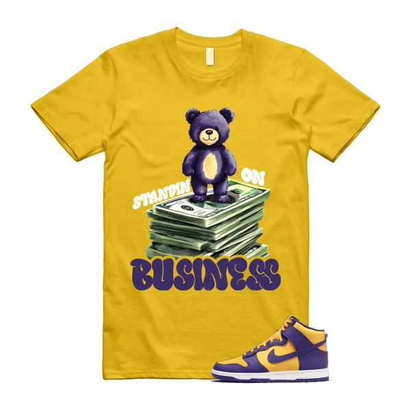 Dunk Lakers University Gold Court Purple High White T Shirt Match SB2 Jezsport.com