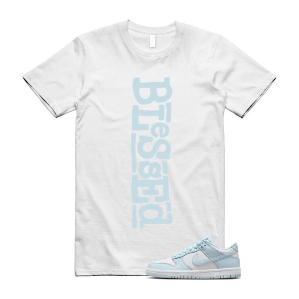 Dunk White Glacier Blue Low GS T Shirt Match B2 Jezsport.com