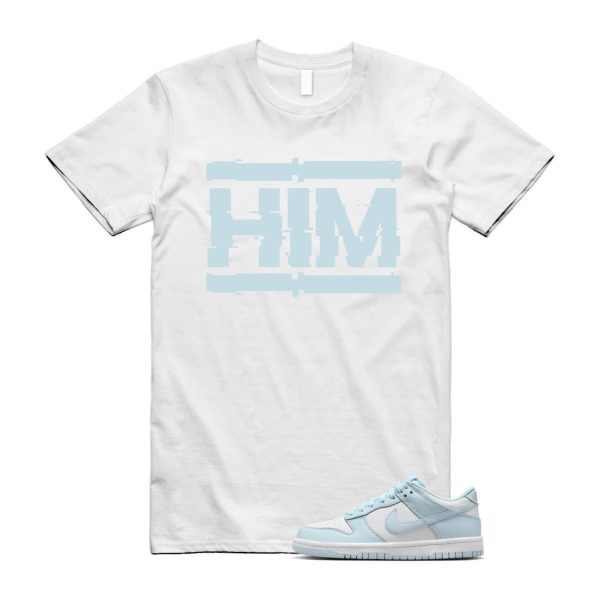 Dunk White Glacier Blue Low GS T Shirt Match HIM Jezsport.com