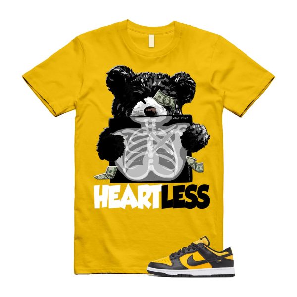 Dunk Reverse Goldenrod University Gold Black White Low T Shirt Match HEART Jezsport.com