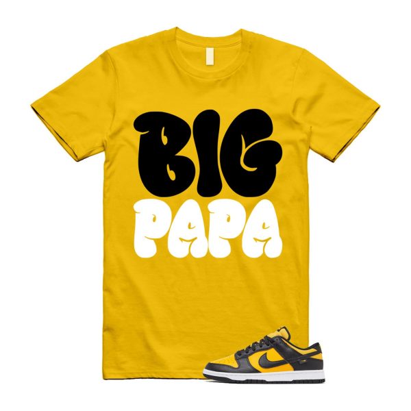 Dunk Reverse Goldenrod University Gold Black White Low T Shirt Match PAPA Jezsport.com