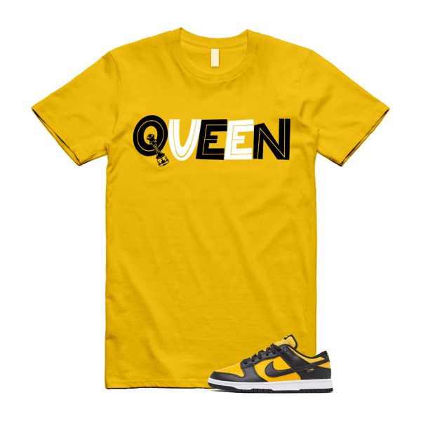 Dunk Reverse Goldenrod University Gold Black White Low T Shirt Match QUEEN Jezsport.com