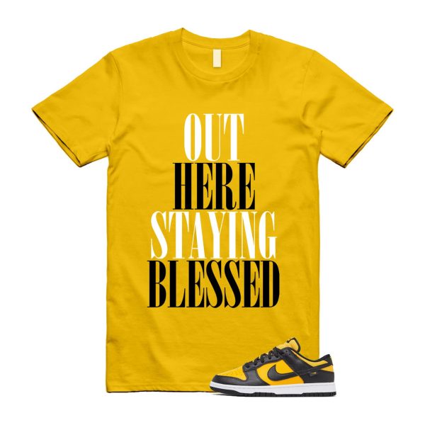 Dunk Reverse Goldenrod University Gold Black White Low T Shirt Match STAYBLS Jezsport.com