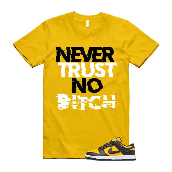 Dunk Reverse Goldenrod University Gold Black White Low T Shirt Match TNB Jezsport.com