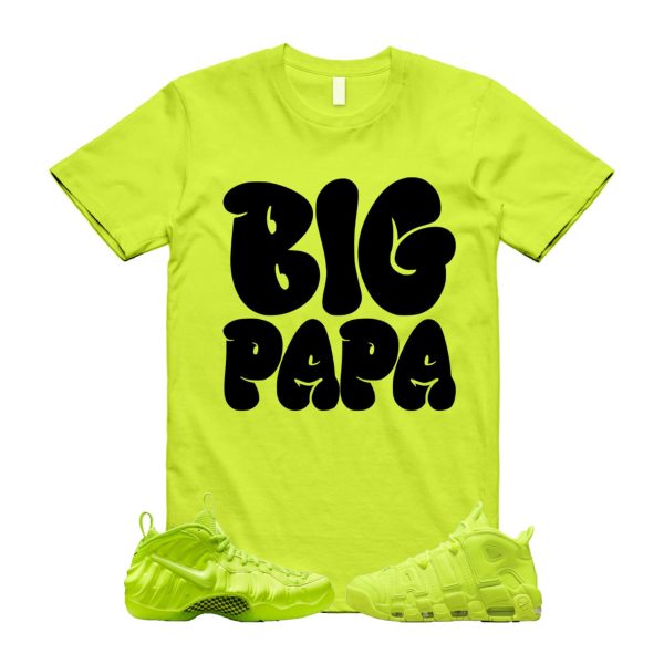 Volt Uptempo Air More 96 Neon Yellow Foamposite Vapormax Plus Tennis Balls T Shirt Match PAPA Jezsport.com