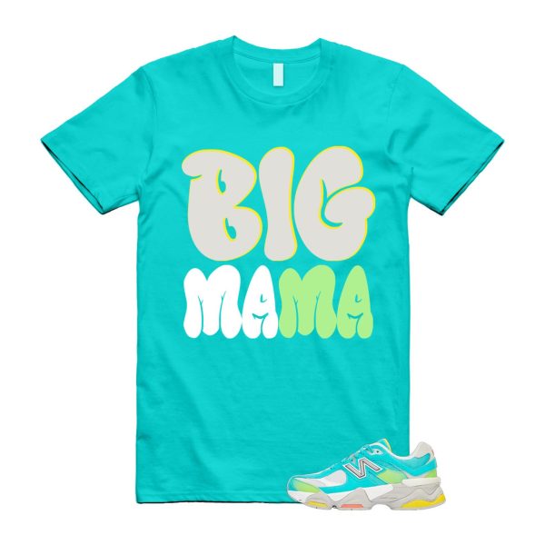 Cyan Burst 9060 Virtual Blue White Reflection Grey Guava Sunflower Yellow GS T Shirt Match MAMA Jezsport.com