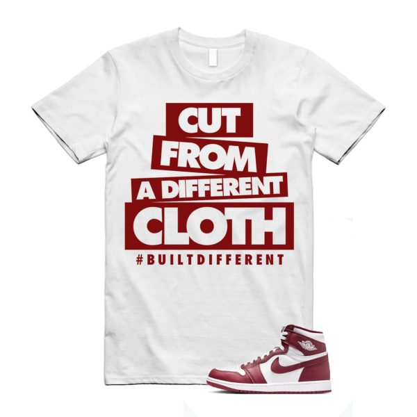 1 Artisanal Team Red Retro High OG White T Shirt Match CLOTH Jezsport.com