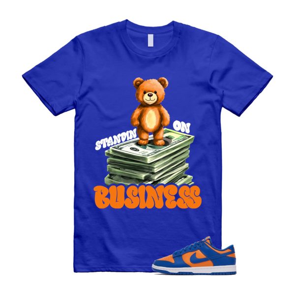 Dunk Knicks Team Royal Blue Orange Low Bright Ceramic T Shirt Match SB2 Jezsport.com