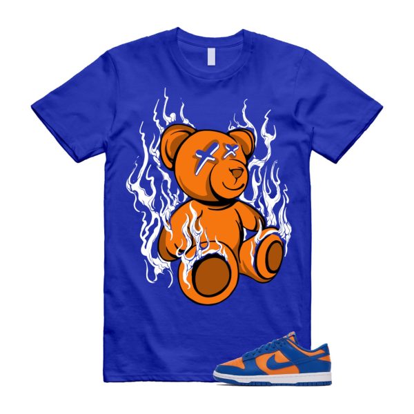 Dunk Knicks Team Royal Blue Orange Low Bright Ceramic T Shirt Match LIT Jezsport.com