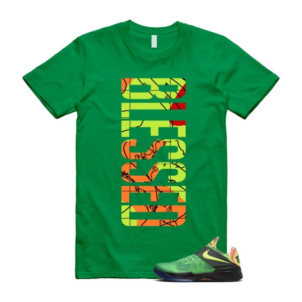 Weatherman 4 KD Lush Green Volt Black Team Orange T Shirt Match VERTBLS Jezsport.com