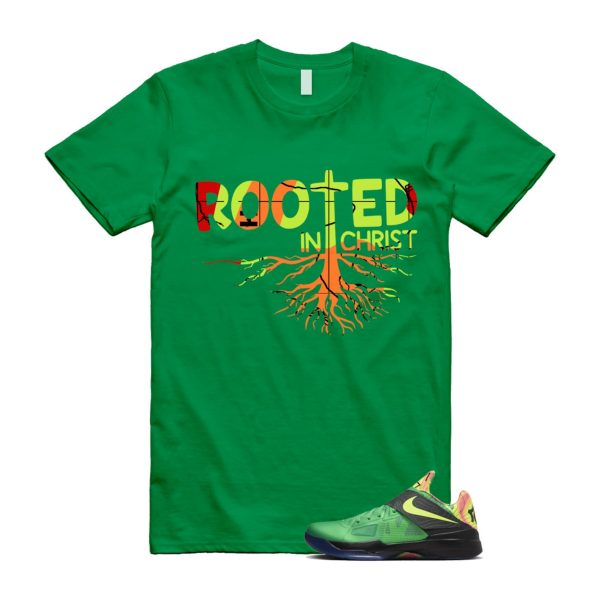 Weatherman 4 KD Lush Green Volt Black Team Orange T Shirt Match ROOTED Jezsport.com