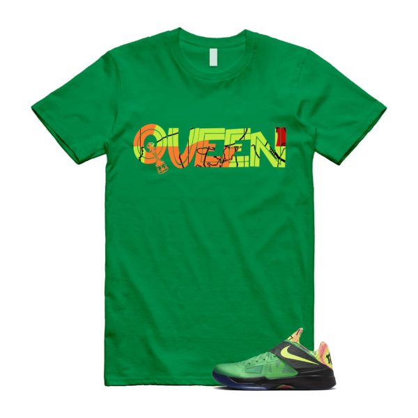 Weatherman 4 KD Lush Green Volt Black Team Orange T Shirt Match QUEEN Jezsport.com