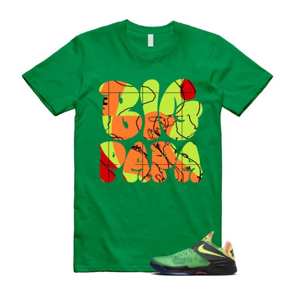 Weatherman 4 KD Lush Green Volt Black Team Orange T Shirt Match PAPA Jezsport.com