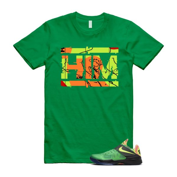 Weatherman 4 KD Lush Green Volt Black Team Orange T Shirt Match HIM Jezsport.com