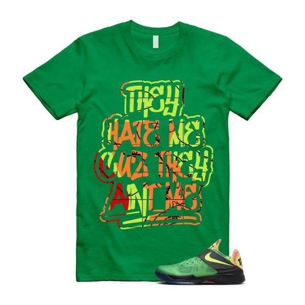 Weatherman 4 KD Lush Green Volt Black Team Orange T Shirt Match AINT ME Jezsport.com