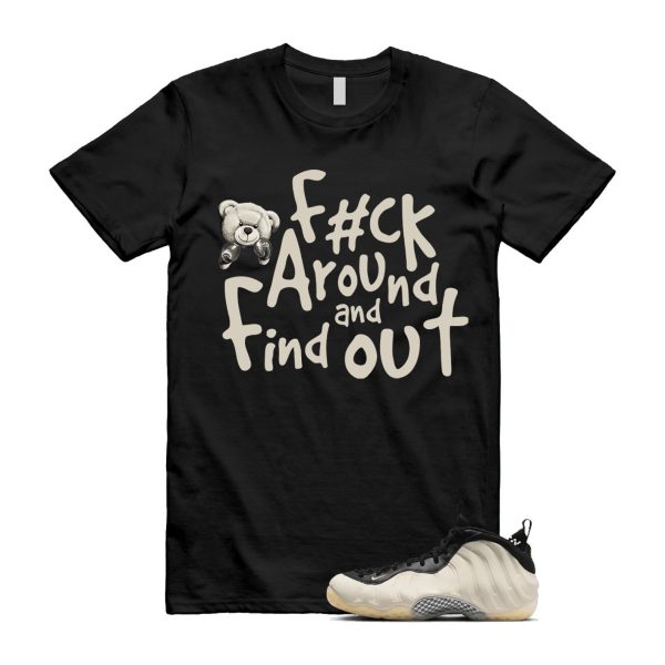 Foamposite Orewood Air One Light Brown Black Team Gold Chrome T Shirt Match FCK Jezsport.com