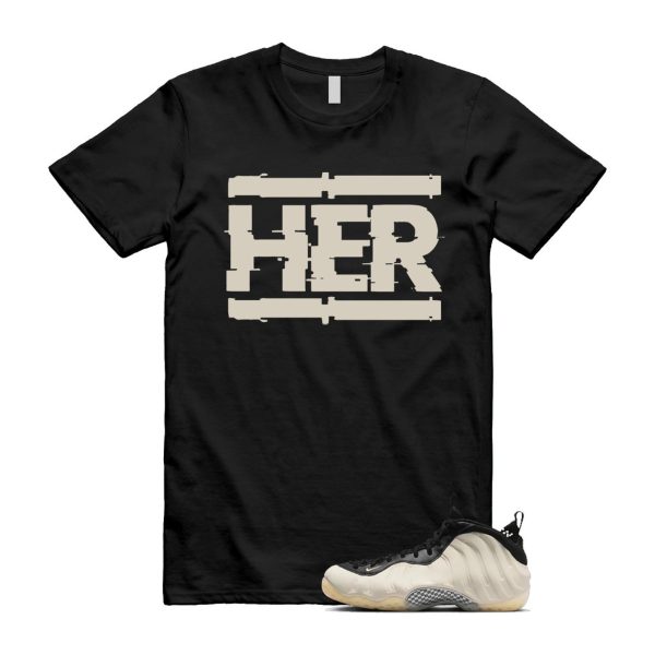 Foamposite Orewood Air One Light Brown Black Team Gold Chrome T Shirt Match HER Jezsport.com