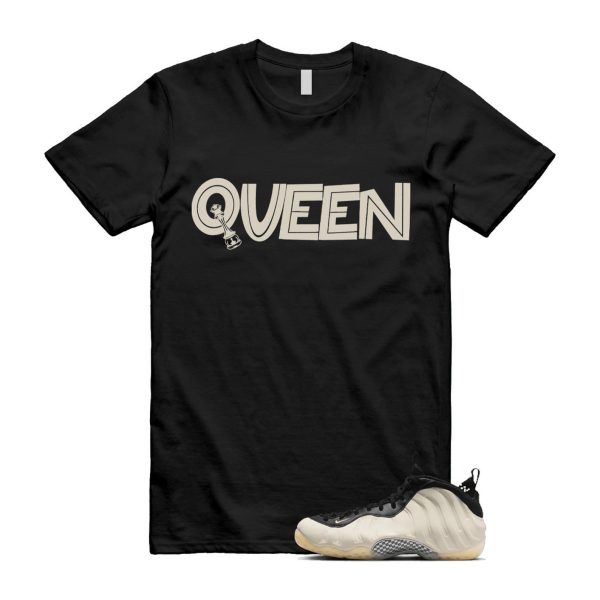 Foamposite Orewood Air One Light Brown Black Team Gold Chrome T Shirt Match QUEEN Jezsport.com