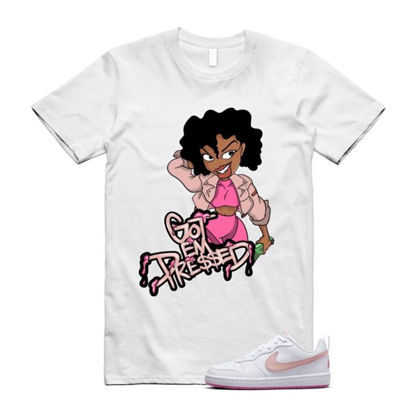 Pinksicle Court Borough Low Recraft White Arctic Orange T Shirt Match PRESSED Jezsport.com