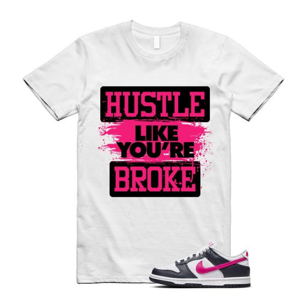 Dunk Obsidian Fierce Pink White Low GS T Shirt Match HLYB Jezsport.com