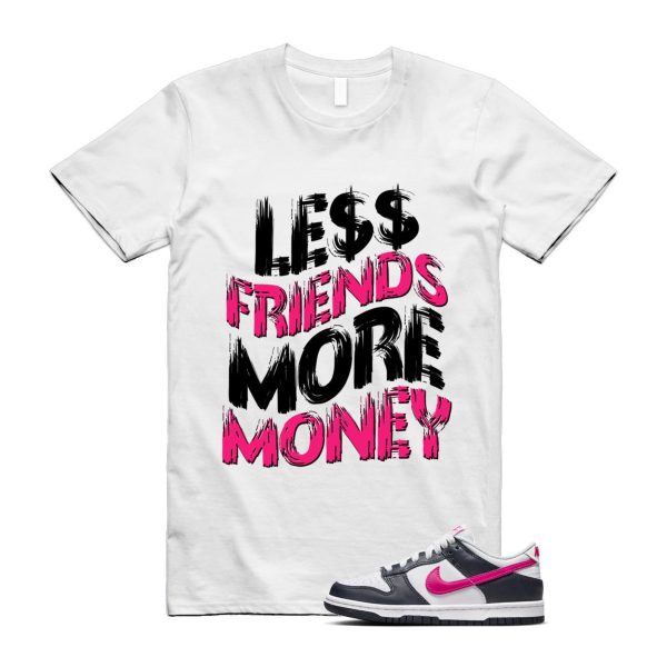 Dunk Obsidian Fierce Pink White Low GS T Shirt Match LF Jezsport.com