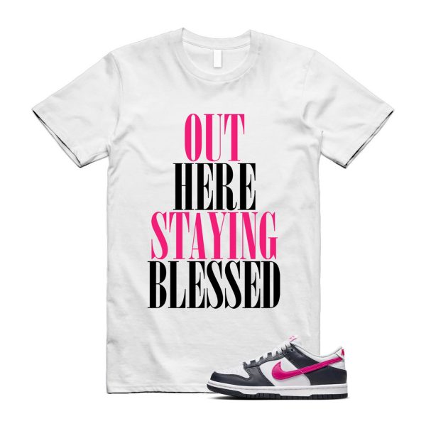 Dunk Obsidian Fierce Pink White Low GS T Shirt Match STAYBLS Jezsport.com