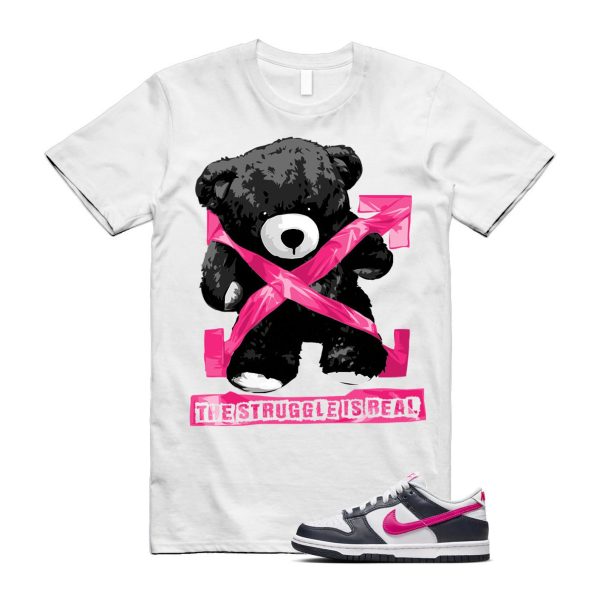 Dunk Obsidian Fierce Pink White Low GS T Shirt Match STRUG Jezsport.com