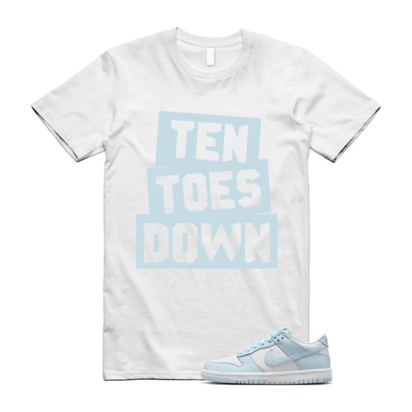 Dunk White Glacier Blue Low GS T Shirt Match TTD Jezsport.com