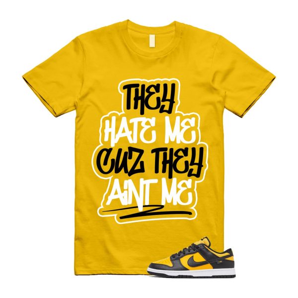 Dunk Reverse Goldenrod University Gold Black White Low T Shirt Match AINT ME Jezsport.com