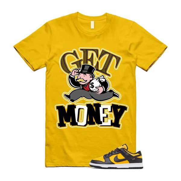 Dunk Reverse Goldenrod University Gold Black White Low T Shirt Match GM Jezsport.com