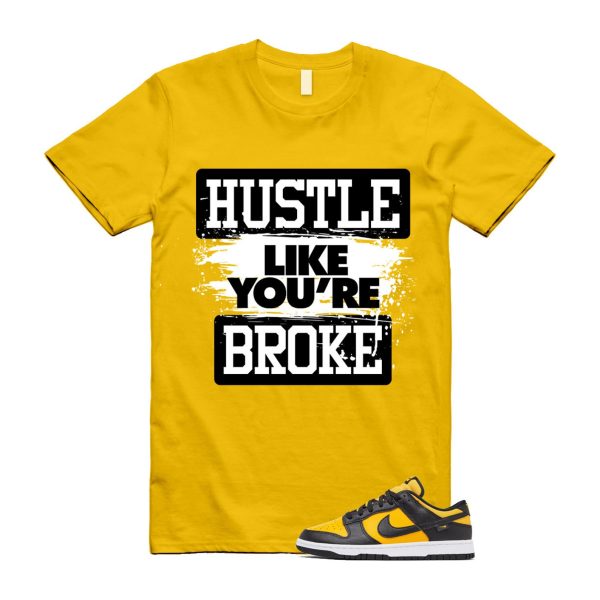 Dunk Reverse Goldenrod University Gold Black White Low T Shirt Match HLYB Jezsport.com