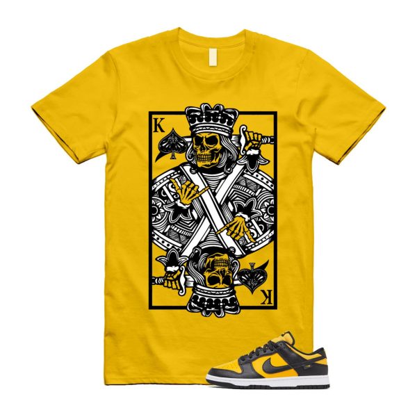 Dunk Reverse Goldenrod University Gold Black White Low T Shirt Match KC Jezsport.com